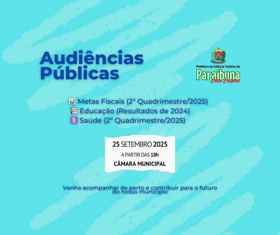 Audiências Públicas sobre Educação, Saúde e Metas Fiscais