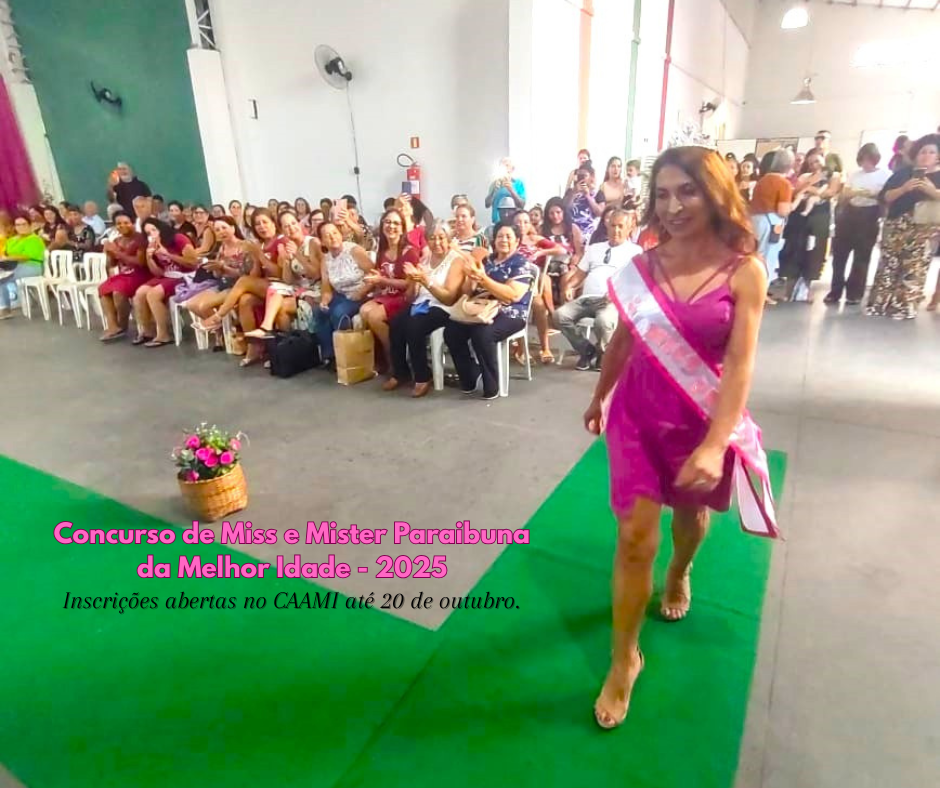 Abertas as inscrições para eleger a Miss e o Mister Paraibuna e outras categorias do concurso da Melhor Idade