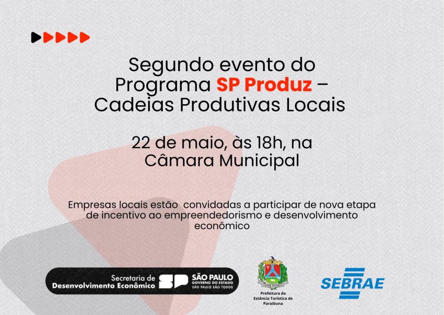 Paraibuna realiza segundo evento do Programa SP Produz – Cadeias Produtivas Locais em parceria com o SEBRAE