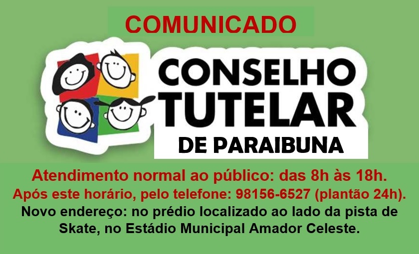 Comunicado sobre o horário de atendimento do Conselho Tutelar, durante este período de quarentena