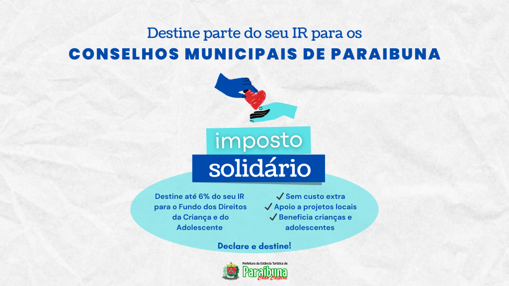 Declaração de IR: contribuintes podem destinar parte de seu imposto para os conselhos do município