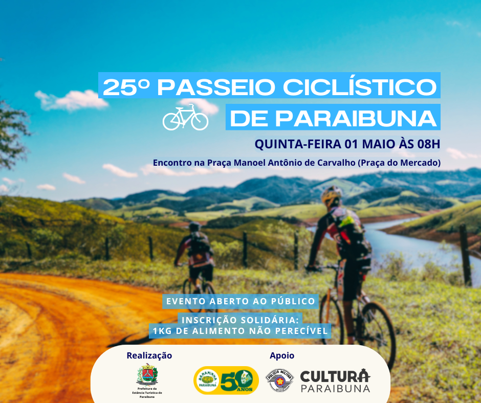 Diversão sobre duas rodas: vem aí o 25º Passeio Ciclístico de Paraibuna