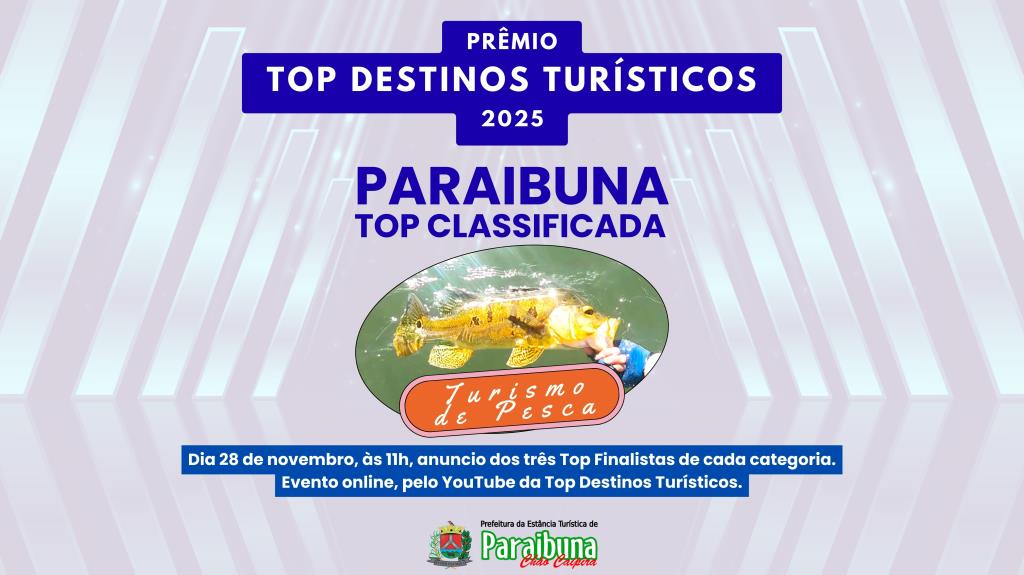 Paraibuna entre os destaques do Top Destinos Turísticos SP 2025
