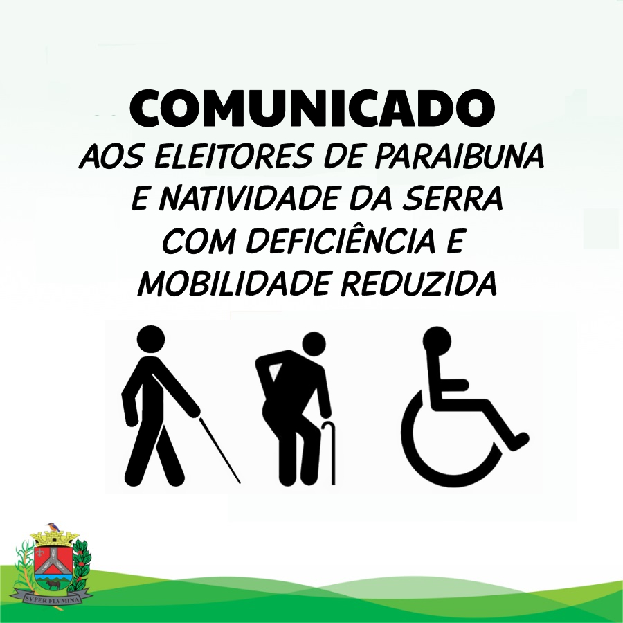 Comunicado importante da Justiça Eleitoral aos eleitores de Paraibuna e de Natividade da Serra