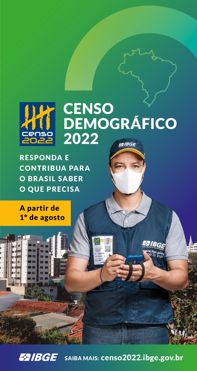 Utilidade pública Censo do IBGE começa na próxima segunda (1º de
