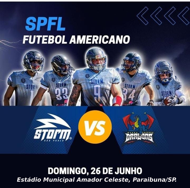 Inédito: Pela primeira vez Paraibuna sedia uma etapa do Campeonato Paulista de Futebol Americano