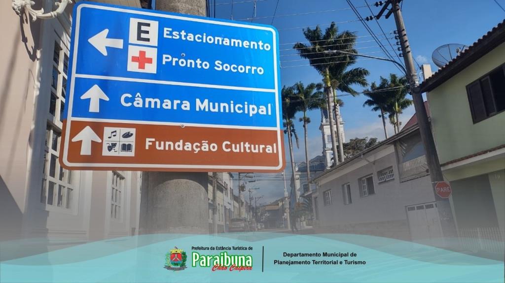 Paraibuna recebe mais placas de sinalização para melhor orientar moradores e turistas
