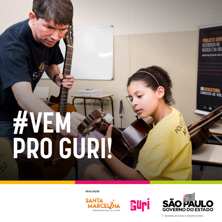 Cultura: Projeto Guri do Interior e Litoral abre novas vagas para cursos gratuitos de música