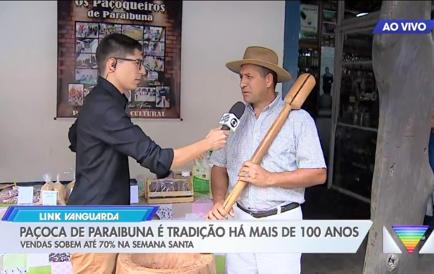 Paçoca artesanal da Estância Turística de Paraibuna é destaque na TV Vanguarda