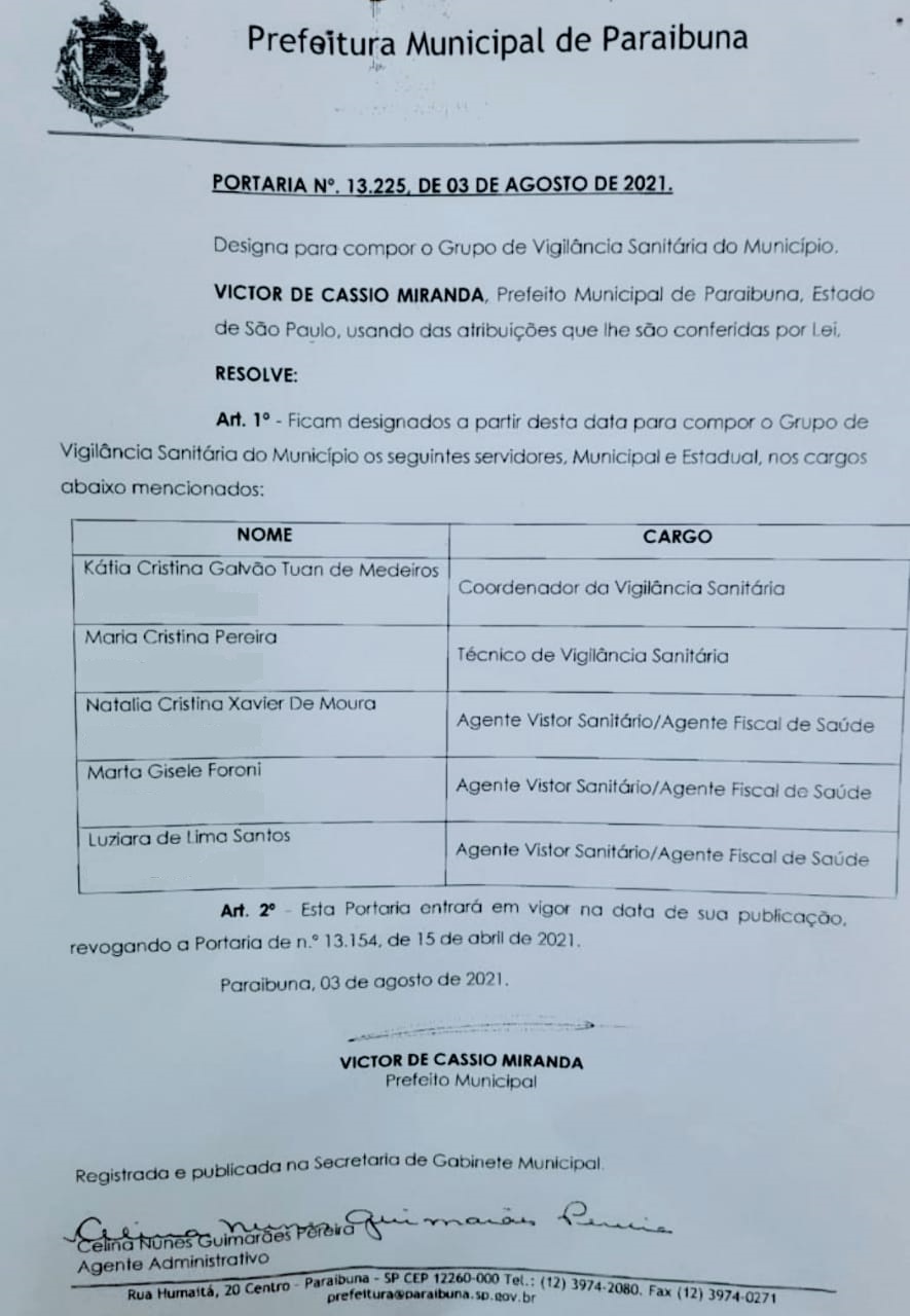 Departamento Municipal de Saúde alerta comerciantes e empresários de Paraibuna com os ‘falsos fiscais’