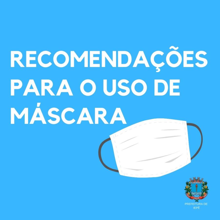 Coronavírus: uso de máscara é a melhor forma de prevenção