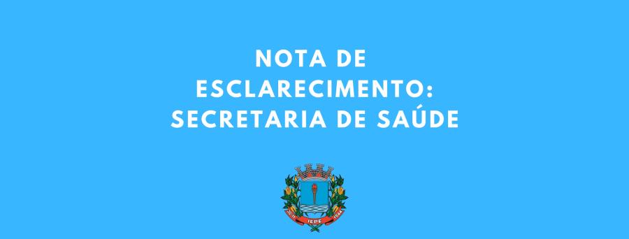 Nota de esclarecimento – medicamentos