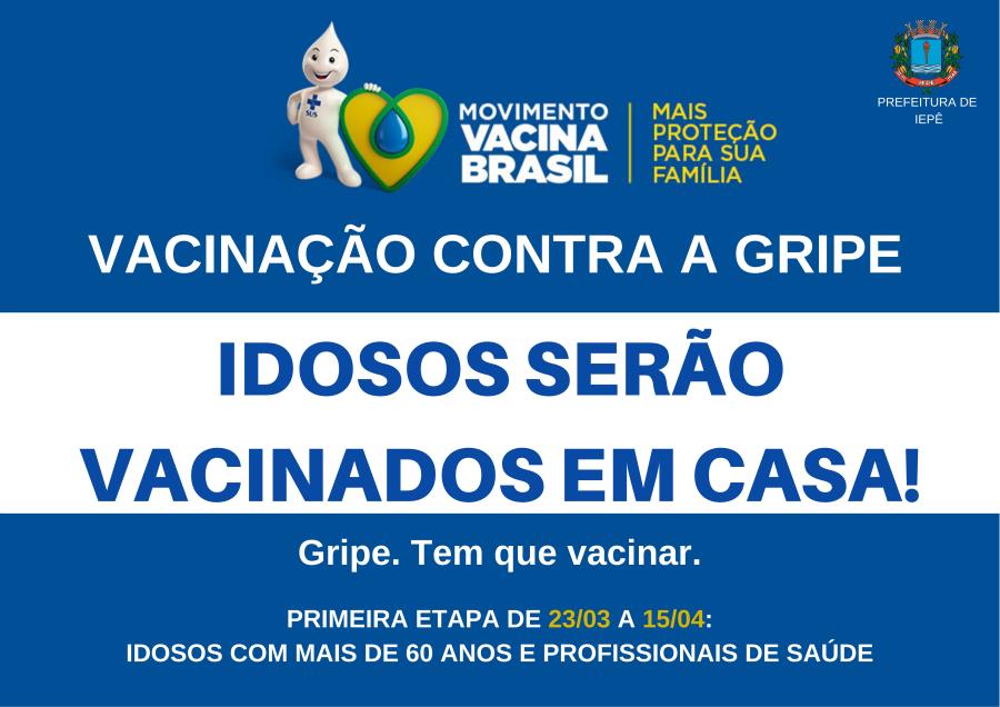 Vacinação contra gripe começa nesta segunda, 23 de março