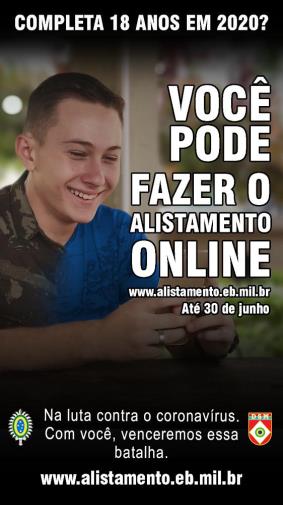 Alistamento militar será online devido ao coronavírus