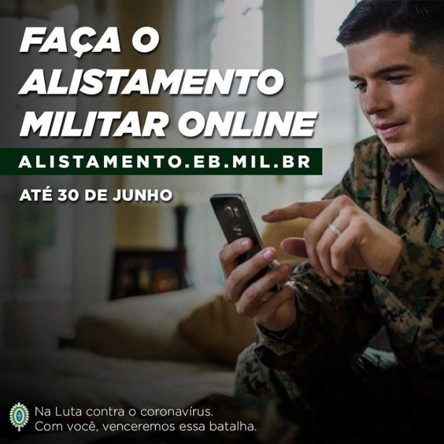 Prazo para alistamento militar segue até 30 de junho
