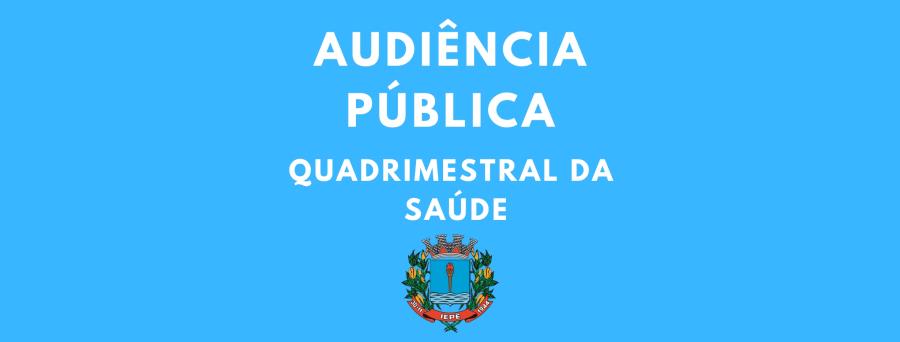 Prefeitura de Iepê realiza audiência pública da saúde nesta sexta-feira, 29 de maio