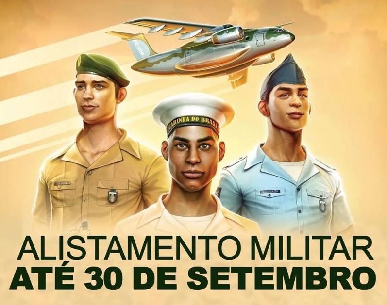Prazo para o alistamento militar encerra no dia 30 de setembro