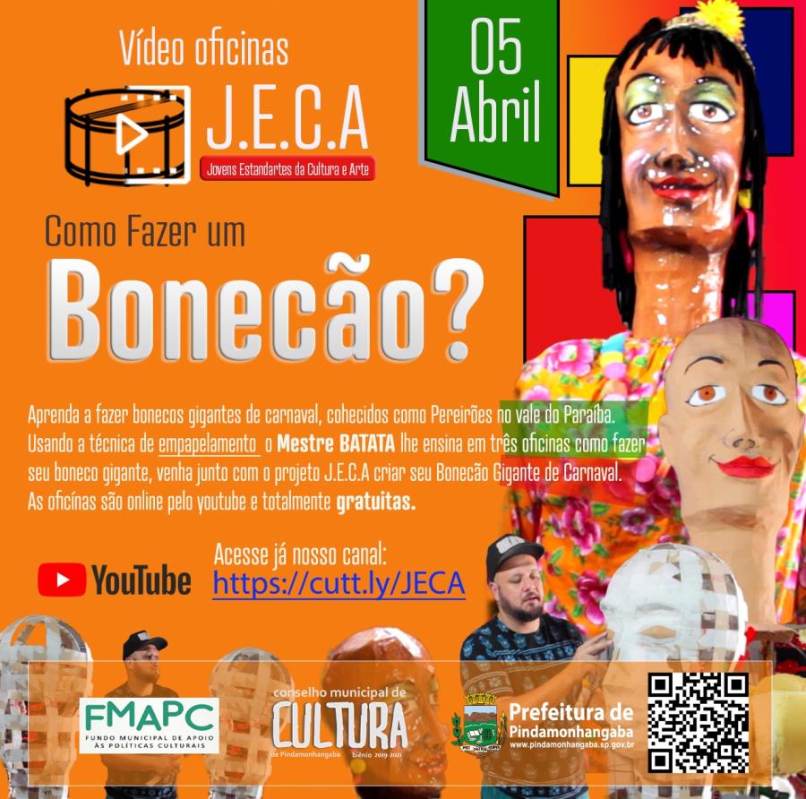 01/04 - Secretaria de Cultura e Turismo promove vídeo oficinas ligadas a cultura popular