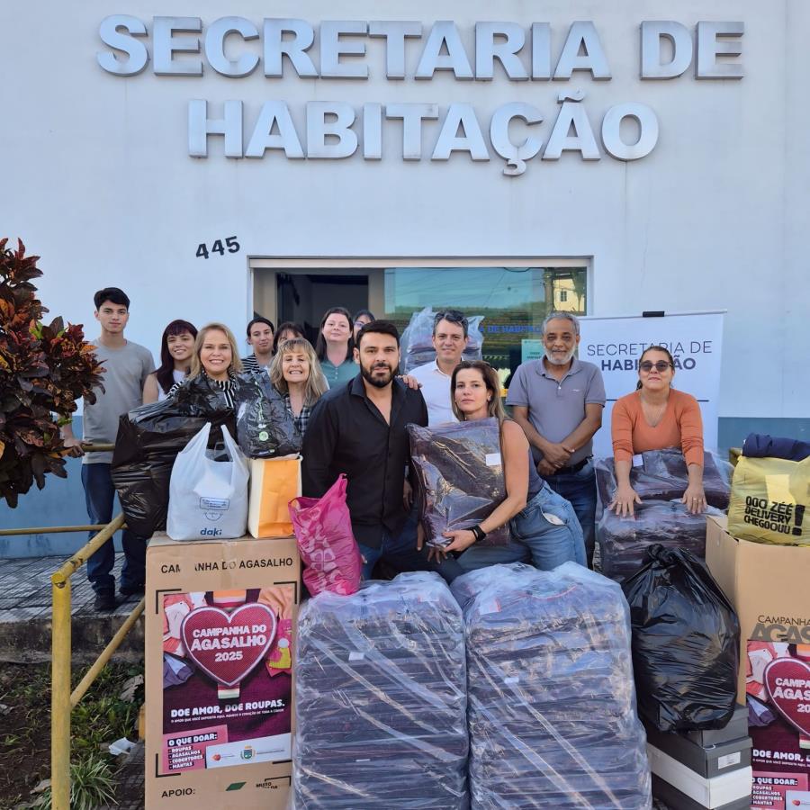 Secretaria de Habitação abraça a Campanha do Agasalho
