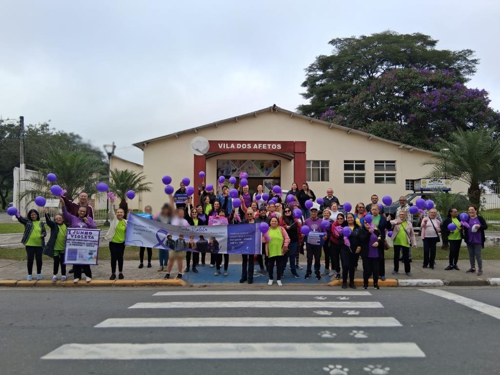 Caminhada em Moreira César marca encerramento da campanha Junho Violeta em Pinda
