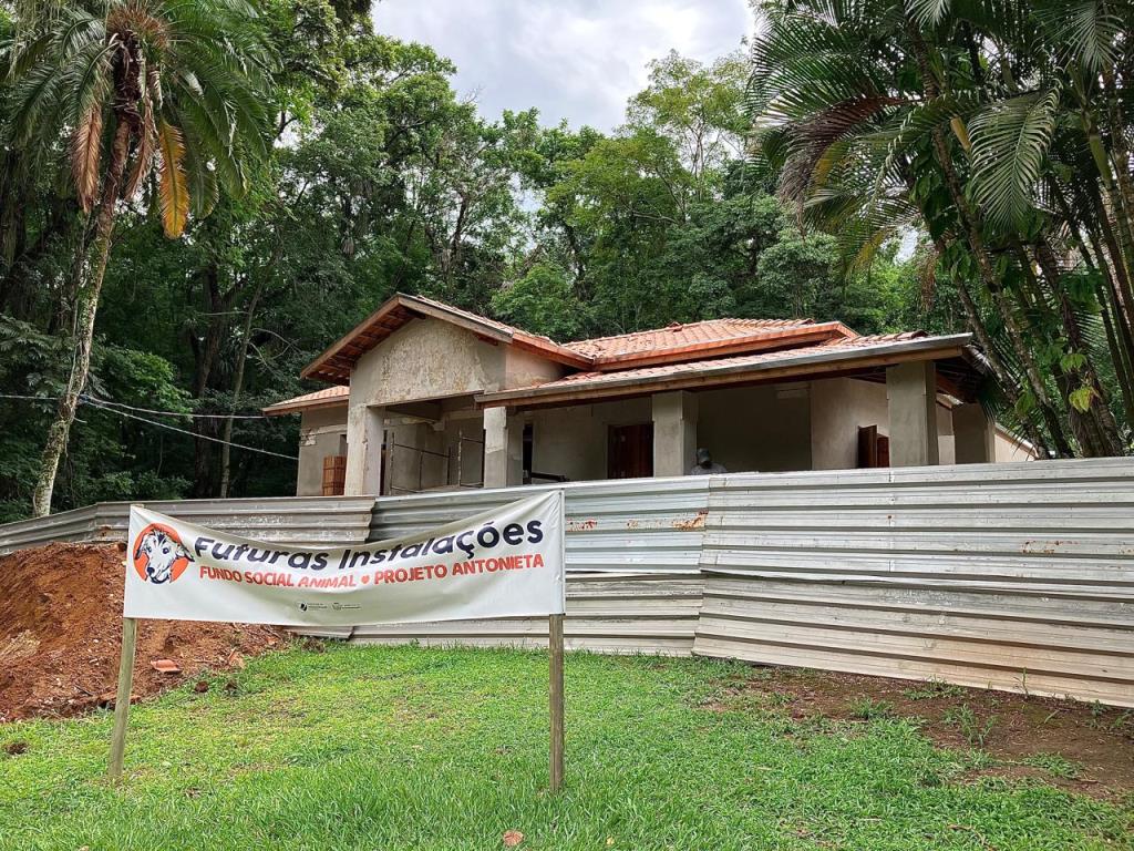 Futura sede do Fundo Social Animal, no Parque da Cidade, entra em fase de obras de acabamento