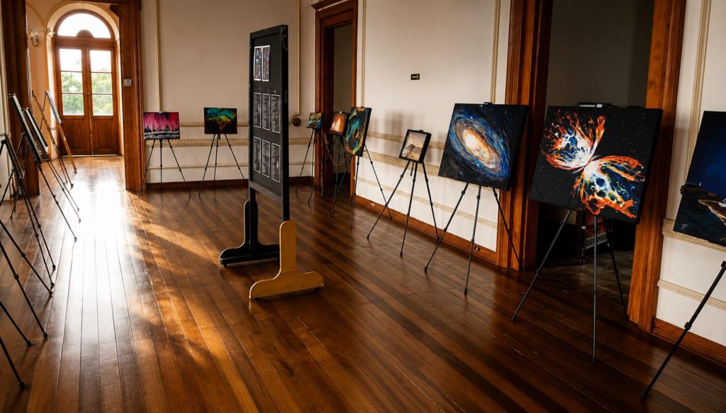 Arte e cosmos se encontram em nova exposição no Museu Histórico de Pinda