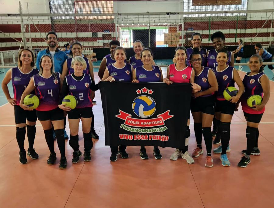 Pinda conquista quatro vitórias na terceira etapa da Superliga da Melhor Idade de Vôlei Adaptado