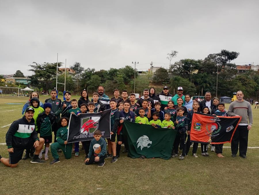 Pinda Rugby, Leões e Leõas do Vale, participam de Mega Festival de Rugby Infantil