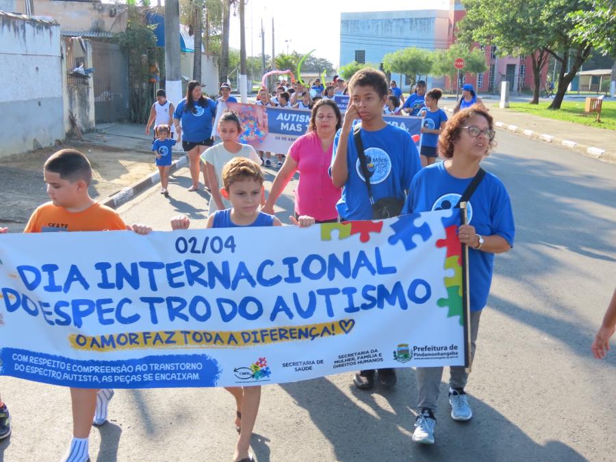 Pinda promove caminhadas para conscientização do autismo