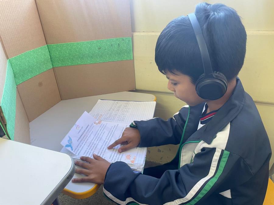 Escola Municipal promove atividade criativa de leitura com alunos do 2° ano