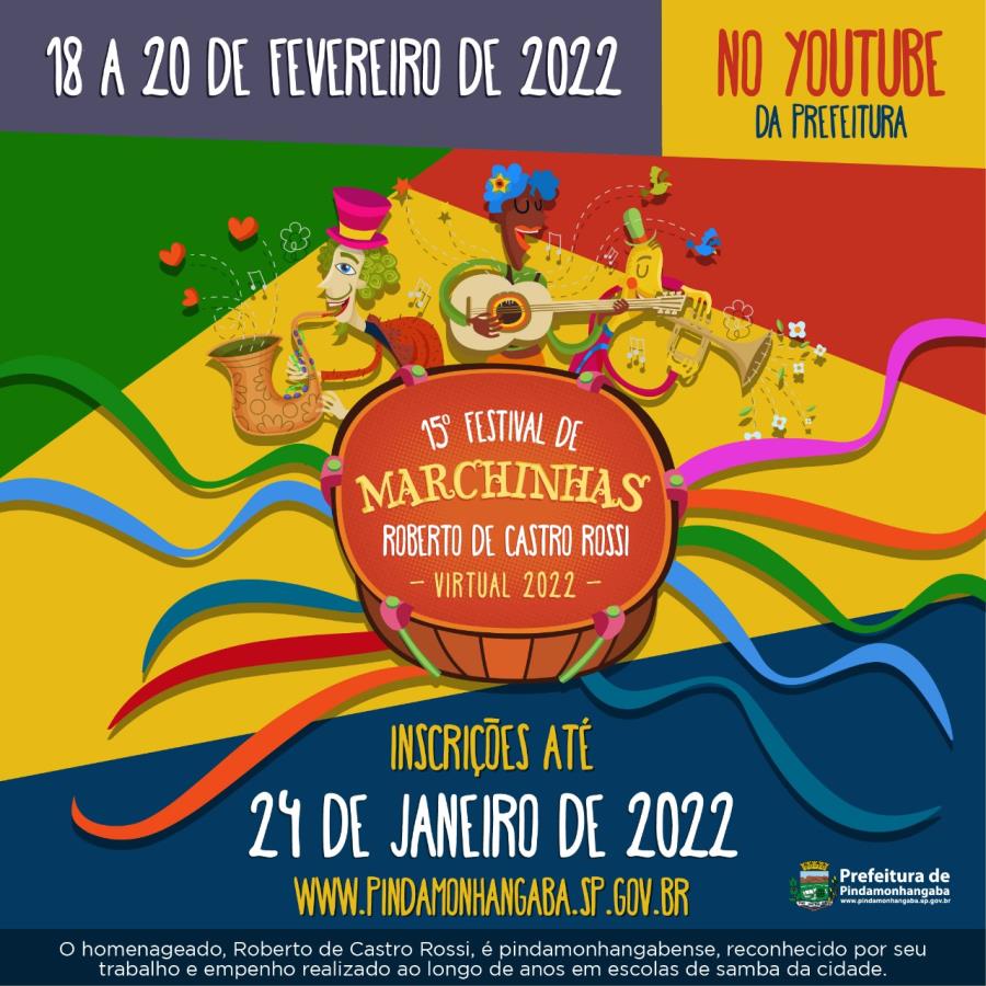 09/02 - Festival de Marchinhas de Pinda será online no face e