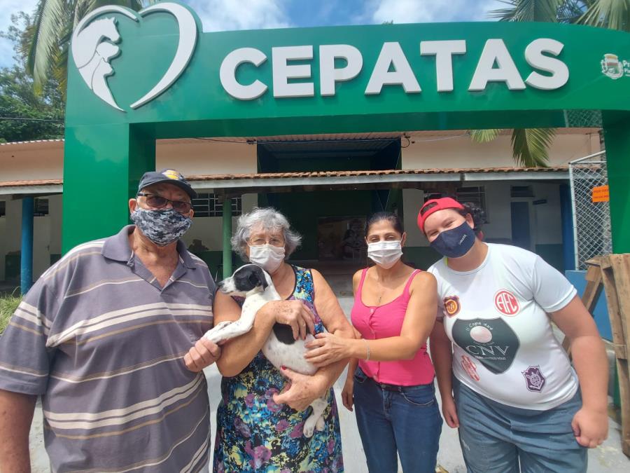 10/02 - Cachorro resgatado pelo CEPATAS no Campo Alegre ganha novo lar