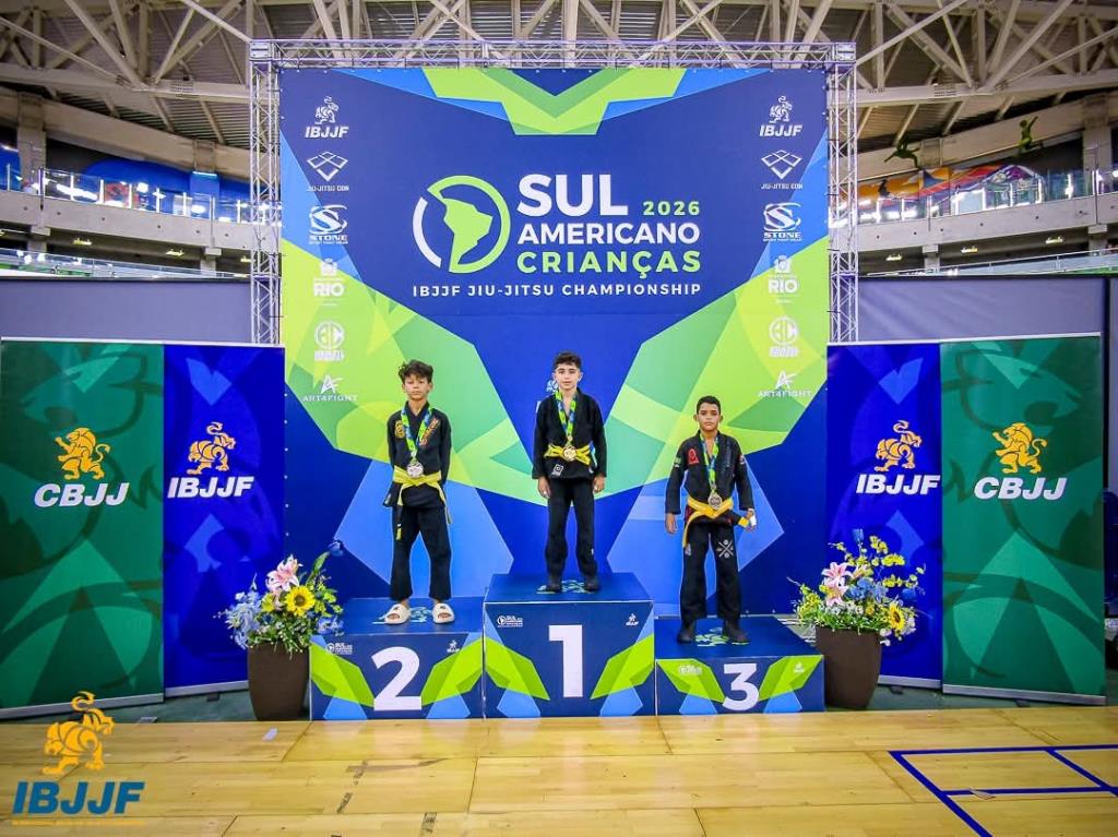 Jovem atleta conquista título Sul-Americano Kids de Jiu-Jitsu no Rio de Janeiro