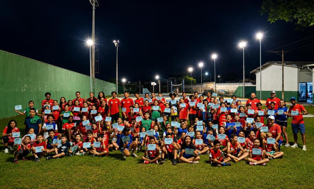 Secretaria de Esportes e Lazer de Pinda participa do Kid’s Athletics Day 2026
