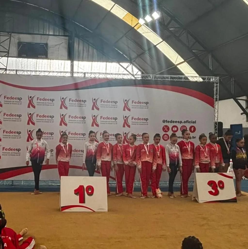 Pinda é ouro cinco vezes no Circuito Escola de Ginástica Rítmica da FEDEESP