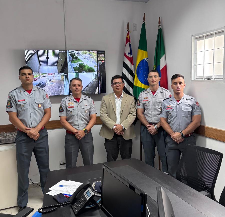 Secretaria de Segurança Pública de Pinda e Corpo de Bombeiros definem ações estratégicas