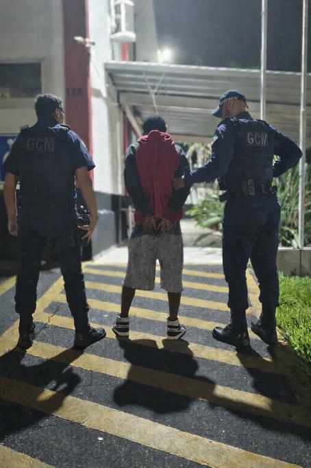 GCM de Pinda age rápido após roubo e prende suspeito com apoio de câmeras de monitoramento