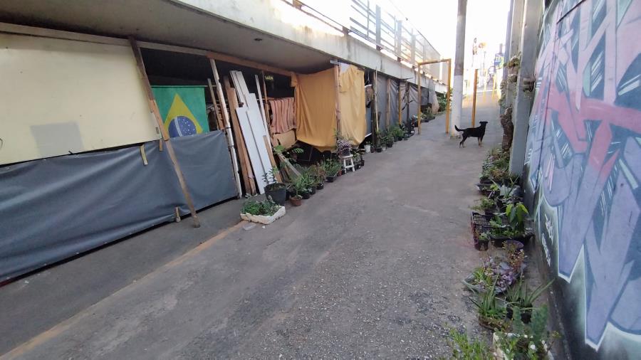Programa Novo Rumo: Morador de rua debaixo do viaduto recebe auxílio e deixa espaço público