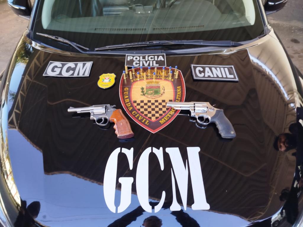 GCM apoia operação integrada com quatro prisões e apreensão de armas em Pinda