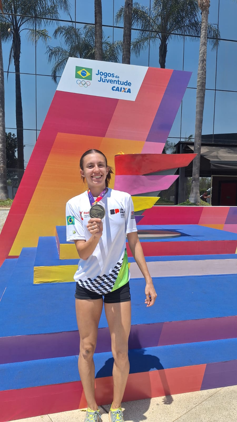 Atleta de Pinda conquista bicampeonato e quebra recorde brasileiro nos Jogos da Juventude