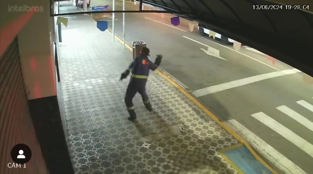 Câmeras identificam autor de vandalismo e GCM realiza abordagem