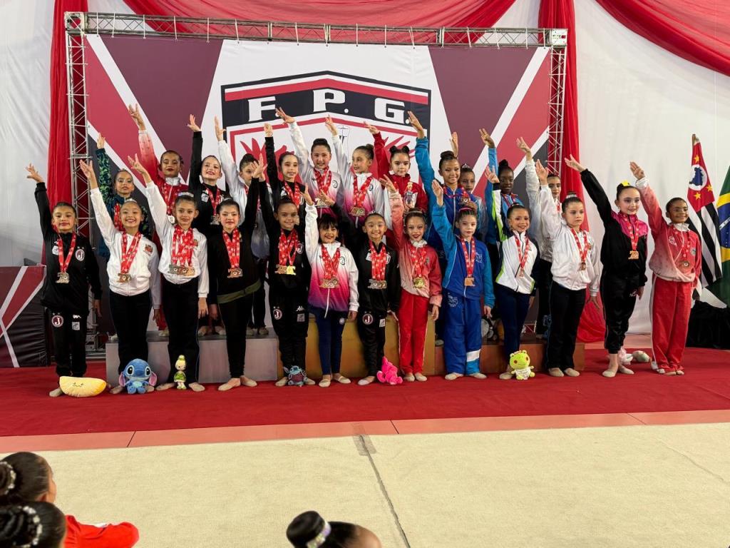 Ginástica Rítmica de Pinda conquista títulos e pódios em competições estaduais