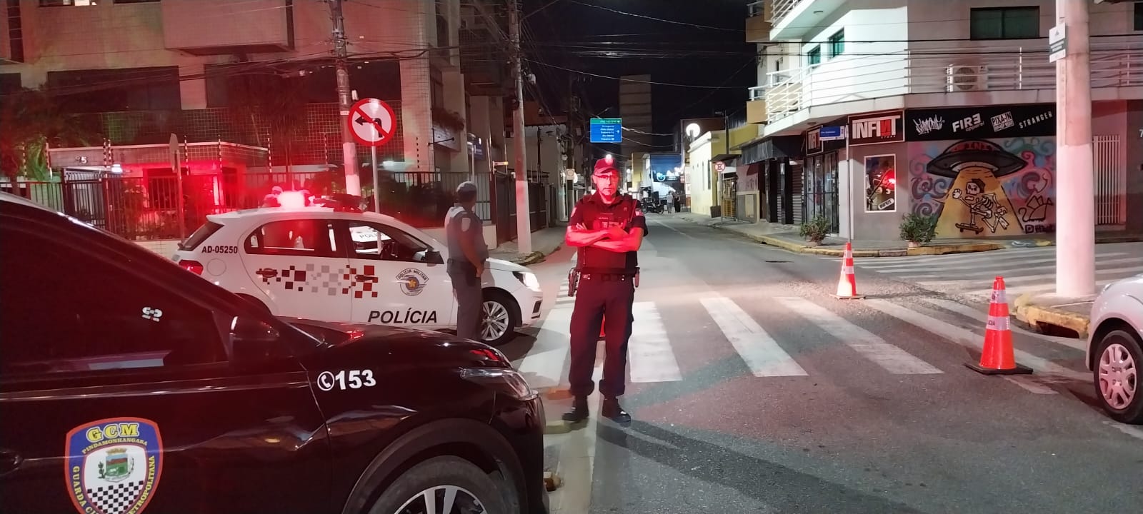 GCM e Polícia Militar realizam blitz, multam e apreendem motos irregulares