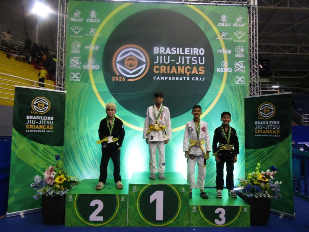 Pinda é vice no maior campeonato infantil de jiu-jitsu do mundo