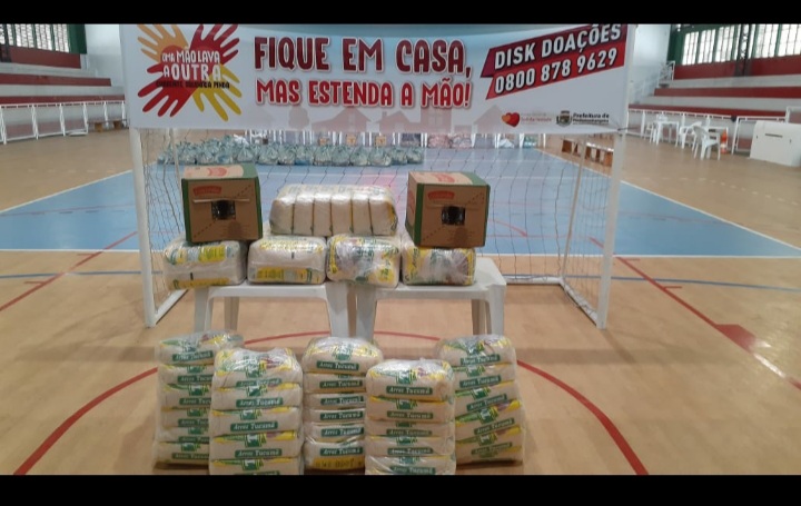 23 03 Doador an nimo j entregou mais de 2 toneladas de arroz em