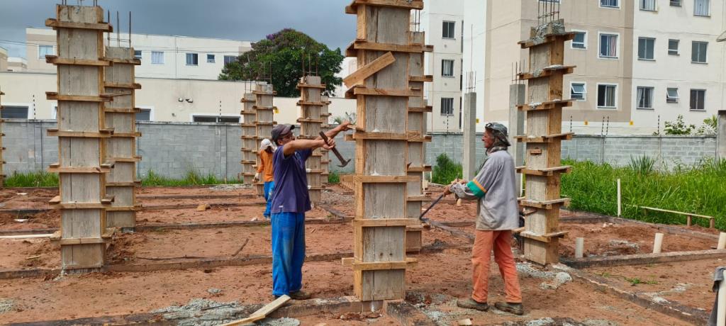 Prefeitura conclui pilares e vai iniciar serviços de alvenaria na UBS Santana