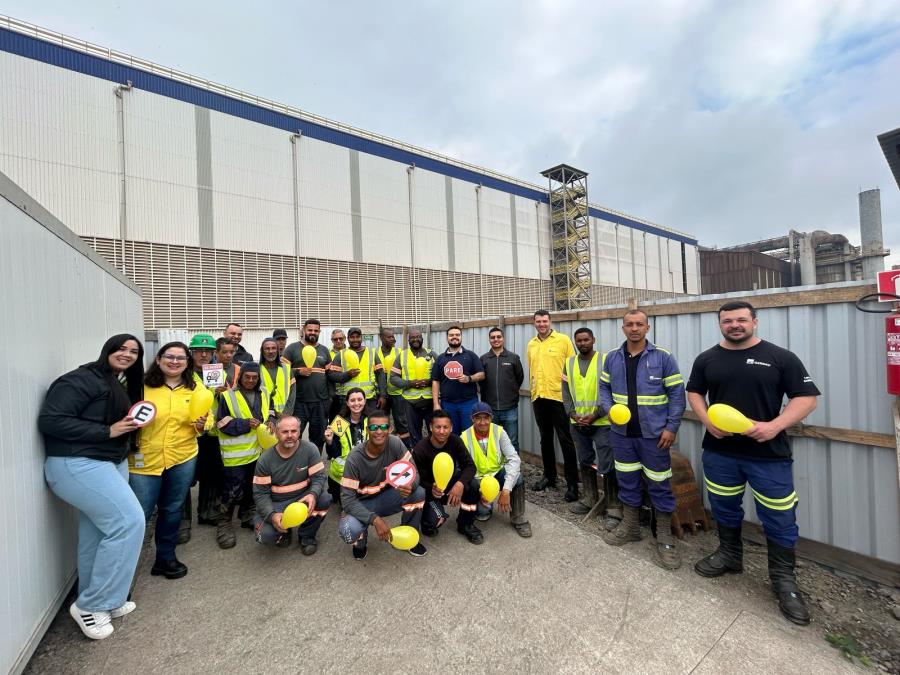 Prefeitura de Pindamonhangaba realiza ação do Maio Amarelo na Coneleste Construtora