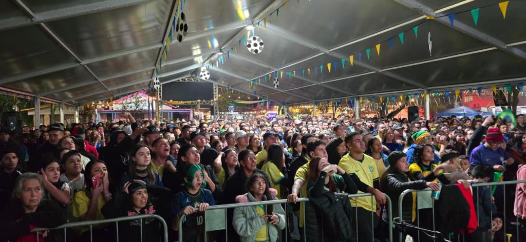 Copa na Praça terá transmissão do Brasil nas oitavas da Copa do Mundo na próxima segunda-feira (29)