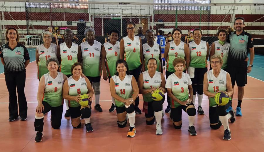 Pinda se destaca nas partidas da Superliga da Melhor Idade de Vôlei Adaptado