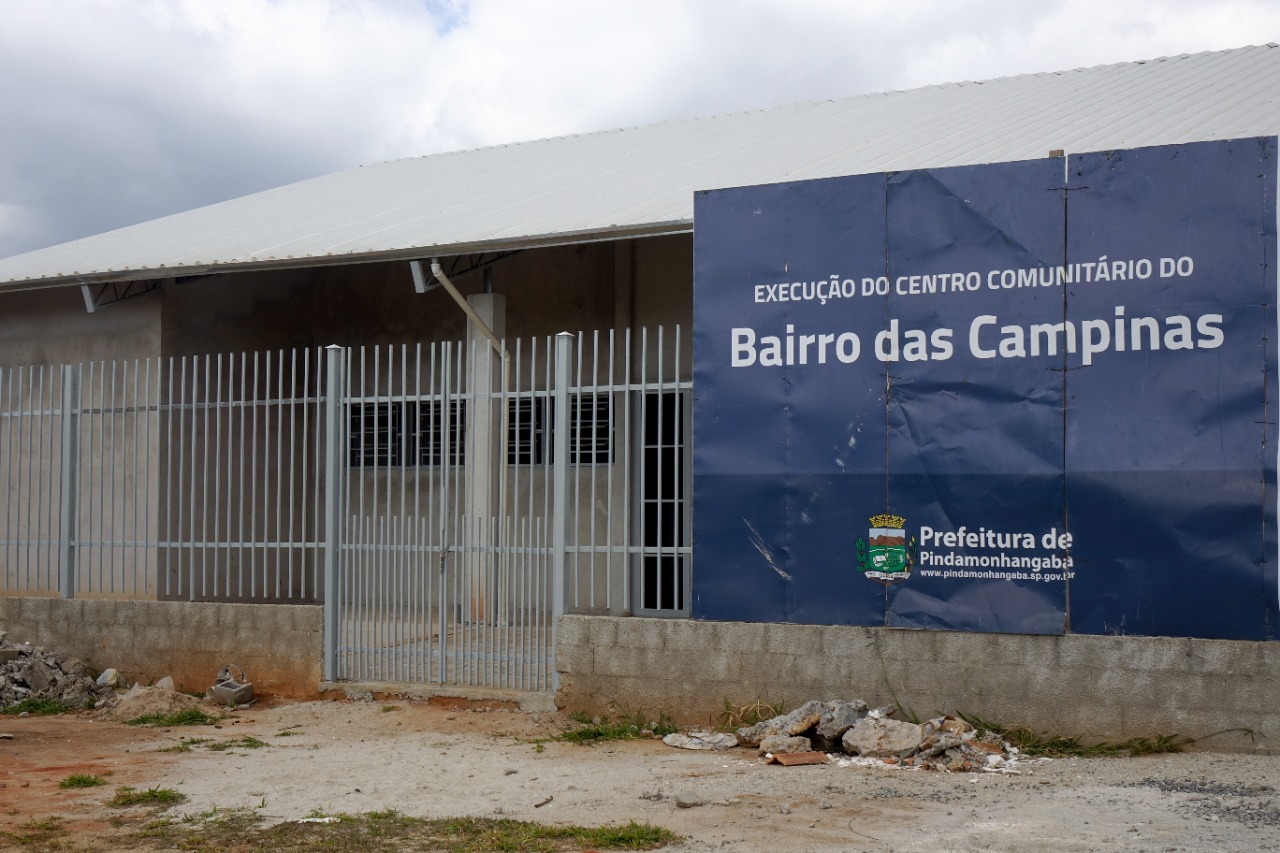 27/05 - Bairro das Campinas recebe retomada das obras do Centro Comunitário e ampliação de escola municipal